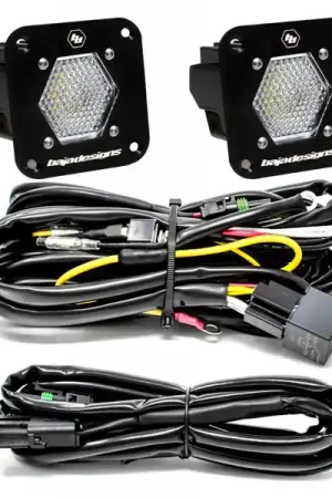 In Demand Baja Designs S1 Work/Scene LED Light Backup Kit w/ Mounting Bracket Pair