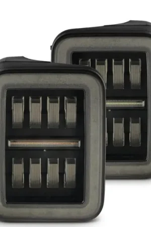 AlphaRex 19-24 Jeep Gladiator JT Nova-Series Prismatic LED Tail Lights - Alpha-Black Direct From Factory