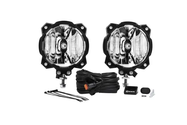 KC HiLiTES 6in. Pro6 Gravity LED Light 20w Single Mount SAE/ECE Driving Beam (Pair Pack System) Original