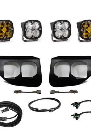 Professional Grade Baja Designs Ford Super Duty (20-On) Fog Lights FPK Amber SAE/Sport DC Baja Designs w/Upfitter