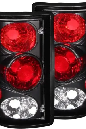 Certified ANZO 2000-2005 Ford Excursion Taillights Black