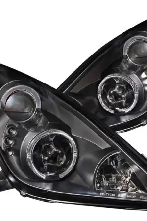 ANZO 2000-2005 Toyota Celica Projector Headlights w/ Halo Black Grab Now