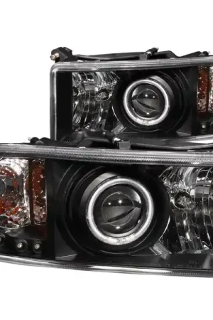 Cheap ANZO 1994-2001 Dodge Ram Projector Headlights w/ Halo Black