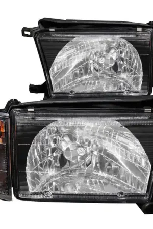 ANZO 1999-2002 Toyota 4Runner Crystal Headlights Black Top Pick