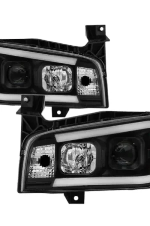 Spyder Dodge Charger 06-10 Projector Headlights - LED Light Bar - Black PRO-YD-DCH05V2-LB-BK Instant Buy