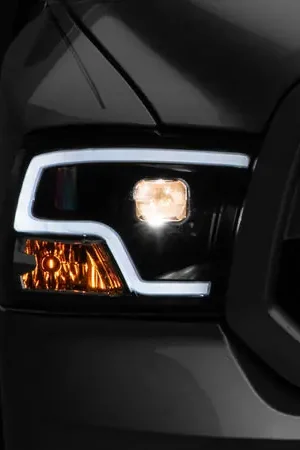 Budget Raxiom 09-18 RAM 1500 LED Halo Projector Headlights- Black Housing (Clear Lens)
