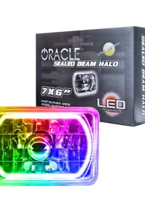 Oracle Pre-Installed Lights 7x6 IN. Sealed Beam - ColorSHIFT Halo Grab Now