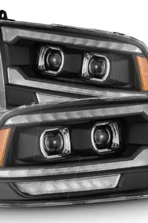 Wholesale AlphaRex 09-18 Ram 1500/2500 PRO-Series Proj Headlights Black w/Sequential Signal and Top/Middle DRL