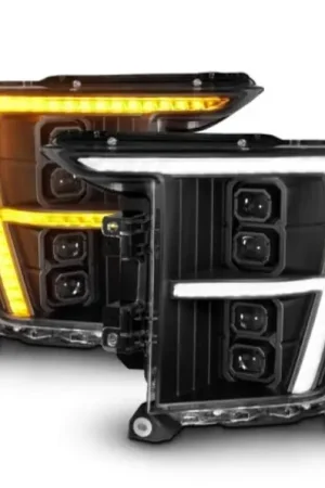 Reduced Price ANZO 21-23 Ford F-150 (w/Factory Halogen) Z-Series Full LED Proj Headlights - Pass. Side ONLY