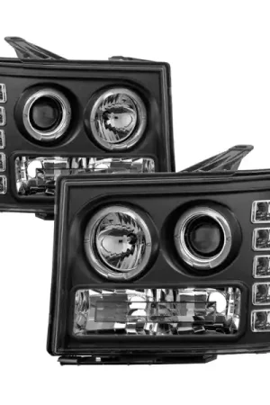 Buy Online Spyder GMC Sierra 1500/GMC Sierra Denali 08-13 Projector LED Halo- LED Blk PRO-YD-GS07-HL-BK