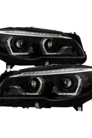 Spyder BMW 5 Series F10 11-13 Xenon/HID AFS Projector Headlights - Black PRO-YD-BMWF10HIDAFS-SEQ-BK Save Now