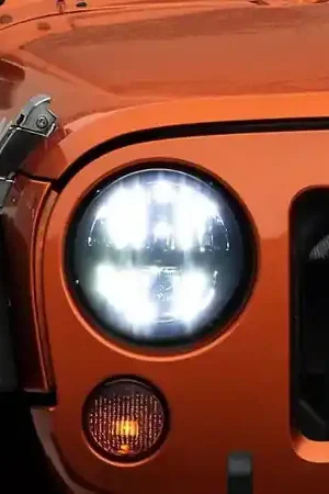 Raxiom 97-18 Jeep Wrangler TJ/JK Axial Series LED Headlights- Black Housing (Clear Lens) Trusted Brand