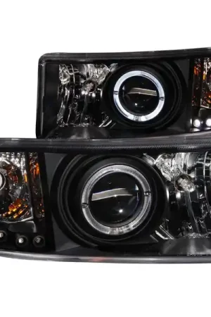 ANZO 1994-2001 Dodge Ram Projector Headlights w/ Halo Black Trending
