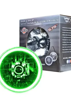 Oracle Pre-Installed Lights 5.75 IN. Sealed Beam - Green Halo Authentic