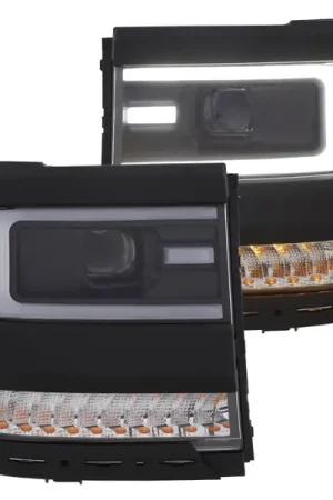 ANZO 16-17 Chevy Silverado 1500 Prjctr. Headlight Plank Styl. w/Amber (Only Work w/HID Equip. Truck) Trending