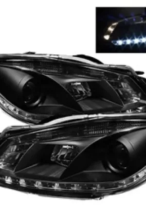 Spyder Volkswagen Golf/GTI 10-13 Projector Headlights Halogen Model- DRL Blk PRO-YD-VG10-DRL-BK Direct From Factory