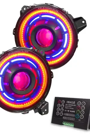 In Demand Oracle Oculus Bi-LED Projector Headlights for Jeep JL/Gladiator JT - ColorSHIFT 2