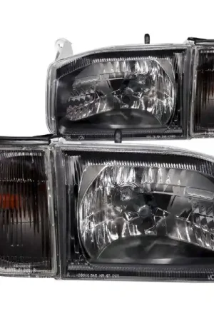 Get Yours ANZO 1999-2004 Nissan Pathfinder Crystal Headlights Black