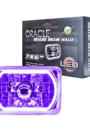 Oracle Pre-Installed Lights 7x6 IN. Sealed Beam - UV/Purple Halo Special Offer