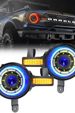 Oracle 2021+ Ford Bronco Oculus Bi-LED Projector Headlights - ColorSHIFT LED Buy Online