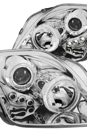 Next Day Delivery ANZO 1997-2001 Honda Prelude Projector Headlights w/ Halo Chrome w/ LED