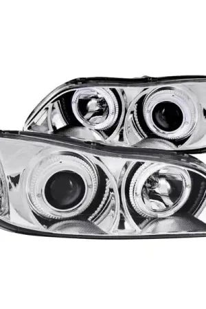 ANZO 2000-2004 Infiniti I30 Projector Headlights w/ Halo Chrome Fan Favorite