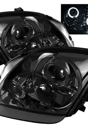 Spyder Honda Prelude 97-01 Projector Headlights LED Halo Smoke High H1 Low H1 PRO-YD-HP97-HL-SM In Demand