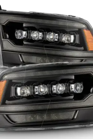 AlphaRex 09-18 Ram 2500 NOVA LED Proj Headlights Plank Style Alpha Blk w/Activ Light/Seq Signal/DRL Express Delivery