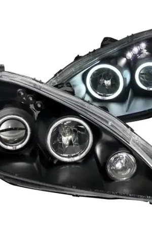 ANZO 2005-2006 Acura RSX Projector Headlights w/ Halo Black Markdown