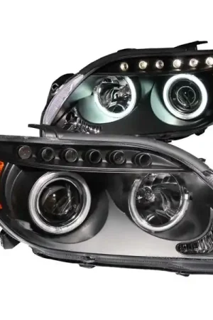 ANZO 2005-2010 Scion Tc Projector Headlights w/ Halo Black (CCFL) Reduced Price