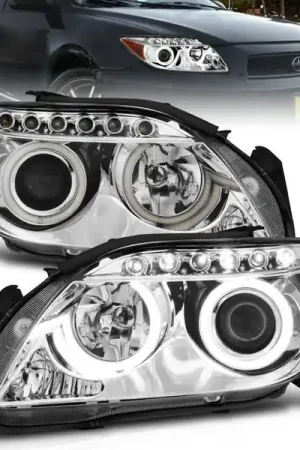 Price Cut ANZO 2005-2010 Scion Tc Projector Headlights w/ Halo Chrome (CCFL)