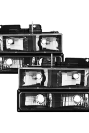 xTune Chevy Suburban 94-98 Headlights w/ Corner & Parking Lights 8pcs Black HD-JH-CCK88-AM-BK-SET Shop Now