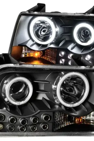 Buy Online ANZO 2005-2010 Chrysler 300 Projector Headlights w/ Halo Black (Does Not Fit S Models)