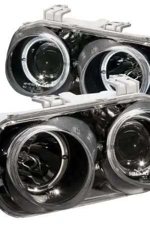 Direct From Factory ANZO 1994-1997 Acura Integra Projector Headlights w/ Halo Black