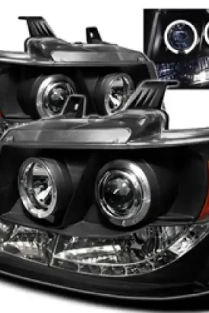 Handmade Spyder Chevy Suburban 1500 07-14 Projector Headlights LED Halo LED Blk PRO-YD-CSUB07-HL-BK