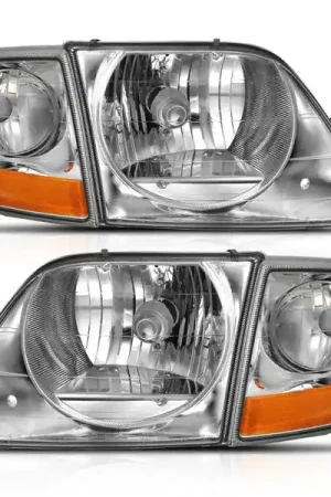 ANZO 1997-2003 Ford F-150 Crystal Headlight G2 Clear With Parking Light Instant Buy