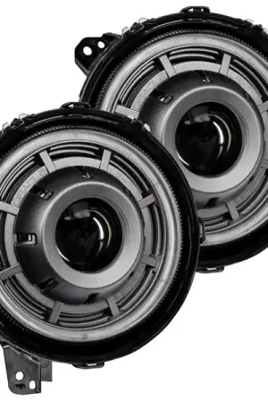 Oracle Jeep Wrangler JL Oculus Bi-LED Projector Headlights- Graphite Metallic - 5500K Cheap