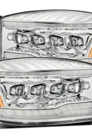 AlphaRex 06-08 Dodge Ram 1500HD NOVA LED Proj Headlights Plank Style Blk w/Seq Signal/DRL/Amber LED Don’t Miss Out