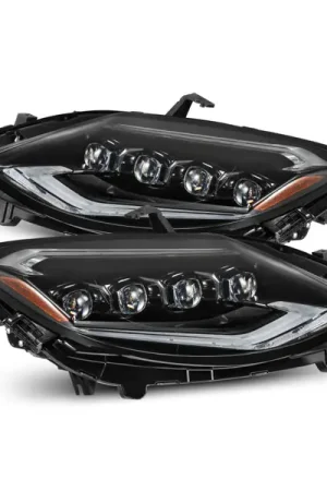 Buy Online AlphaRex 23-24 Nissan Z NOVA-Series LED Projector Headlights Alpha-Blk w/Activation Light & Seq.Sig