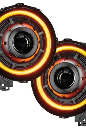 Holiday Sale Oracle Jeep JL/Gladiator JT Oculus Bi-LED Projector Headlights - Amber/White Switchback