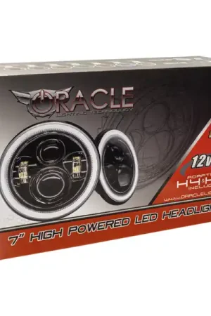 Oracle 7in High Powered LED Headlights - NO HALO - Black Bezel Bargain