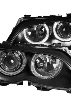 ANZO 2002-2005 BMW 3 Series E46 Projector Headlights w/ Halo Black Exclusive Offer
