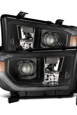 AlphaRex 07-13 Toyota Tundra/08-17 Toyota Sequoia G2 PRO-Series Projector Headlights Alpha-Black Top Rated