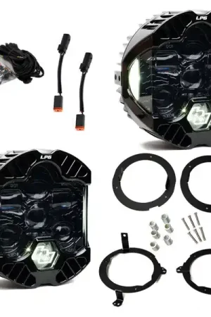 Top Pick Baja Designs 18-25 Jeep Wrangler JL/20-25 Gladiator JT (w/Halogen) DOT LP6 LED Headlight Kit - Clear