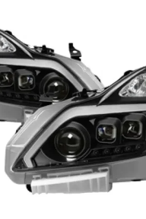 xTune Infiniti G37 Coupe (non-AFS) 08-15 Projector Headlights - Black PRO-JH-IG3708-2D-LB-BK Seasonal Sale