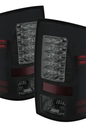 Super Sale Spyder Dodge Ram 1500 13-14 13-14 LED Tail Lights LED Model only - Blk Smke ALT-YD-DRAM13-LED-BSM
