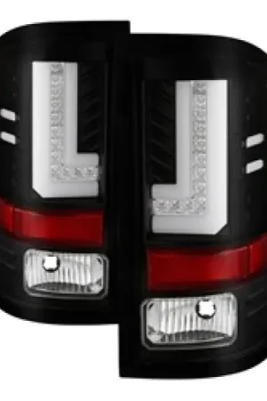 While Supplies Last Spyder GMC Sierra 2016-2017 Light Bar LED Tail Lights - Black ALT-YD-GS16-LED-BK