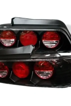 Spyder Honda Prelude 97-01 Euro Style Tail Lights Black ALT-YD-HP97-BK Same Day Shipping
