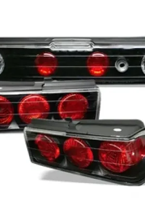Buy Today Spyder Honda CRX 88-91 Euro Style Tail Lights Black ALT-YD-HCRX88-BK