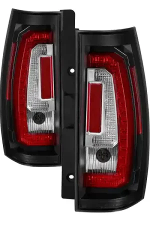 Markdown Spyder Chevy Suburban/Tahoe 07-14 V2 - Light Bar LED Tail Lights - Black ALT-YD-CSUB07V2-LED-BK